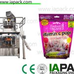 caramels premade packing machine packing preformed rotary bagging