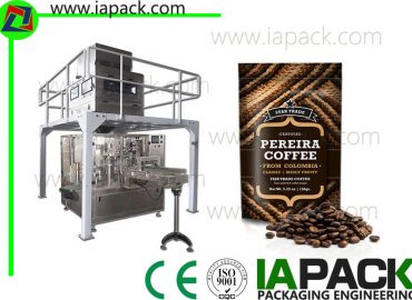 Màquina automàtica d'embalatge de grans de cafè en posició vertical