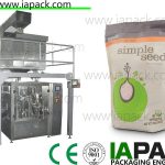 màquina d'embalatge de graella rotativa alimentació vibrant amb sac de cremallera